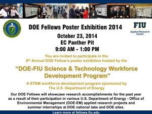 DOE Fellows Poster Exhibition 2014