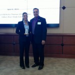 DOE Fellow, Christine Wipfli (3rd place poster winner) and Dr. Lagos